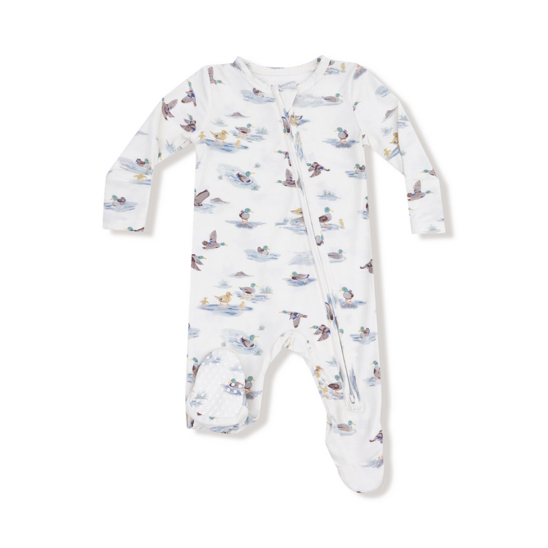 ANGEL DEAR Migrating Mallards - 2 Way Zipper Footie