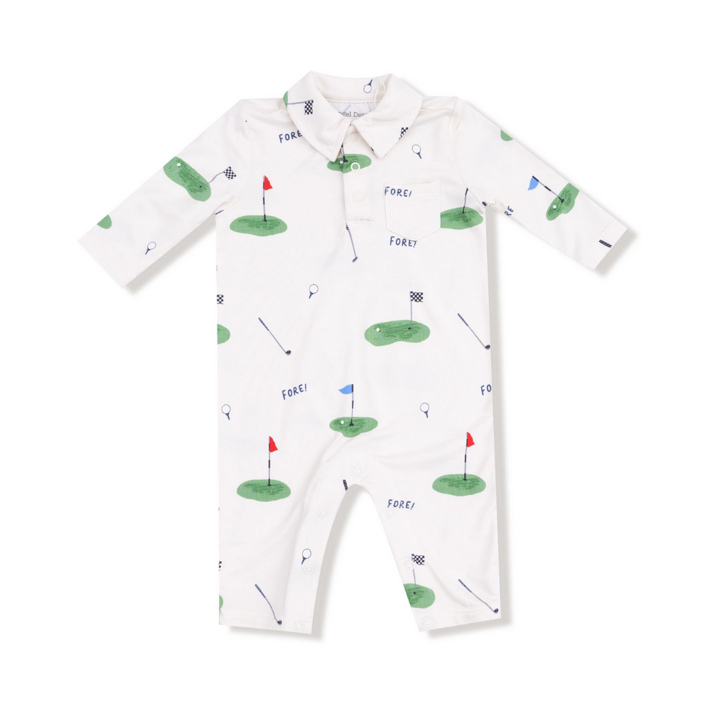 ANGEL DEAR All Fore Golf  -Polo Romper
