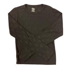 FLOWERS BY ZOE GIRL'S LS TOP W/BLACK HEARTS