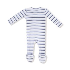 ANGEL DEAR Vintage Stripe - Blue - 2 Way Zipper Footie
