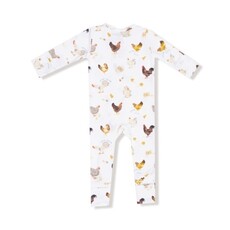 ANGEL DEAR Collector Chickens - Unisex - 2 Way Zipper Romper