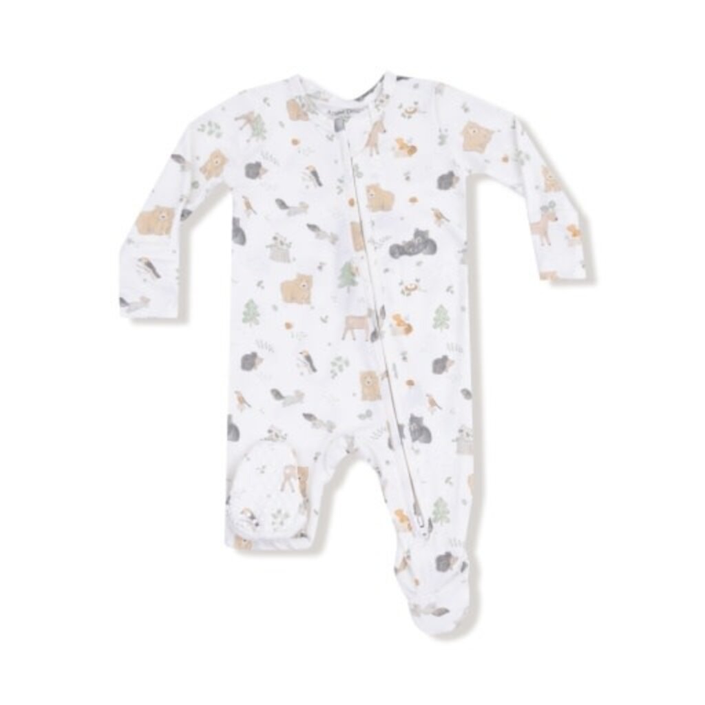 ANGEL DEAR Woodland Babies - 2 Way Zipper Footie