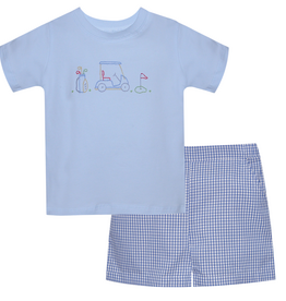 REMEMBER NGUYEN TEE TIME SHIRT WITH ROYAL BLUE SHORTS