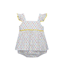BABY SEN CLEMENTINE BLOOMER SET-TINY TULIPS