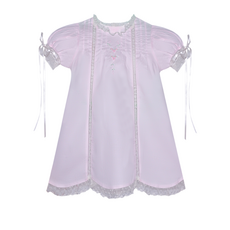 BABY SEN PINK GRACE DRESS W/DIAPER COVER