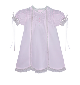 BABY SEN PINK GRACE DRESS W/DIAPER COVER