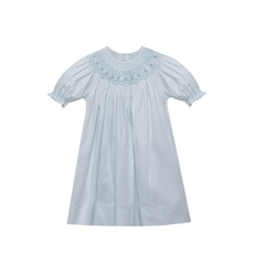 BABY SEN GEORGETTE BISHOP DRESS-AZURE AFTERNOON