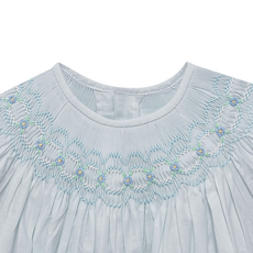 BABY SEN GEORGETTE BISHOP DRESS-AZURE AFTERNOON