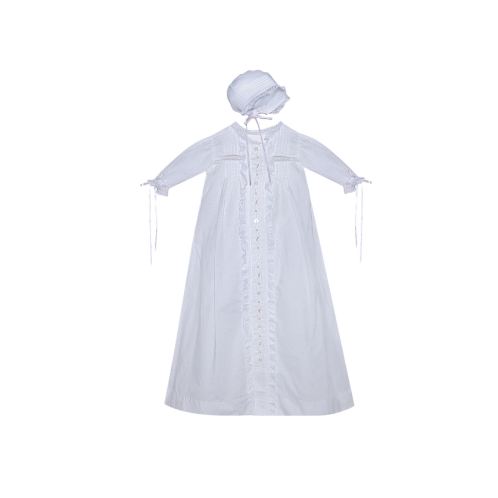 BABY SEN TIERNEY CHRISTENING GOWN-PINK