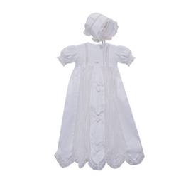 BABY SEN MARLEY CHRISTENING GOWN-ECRU