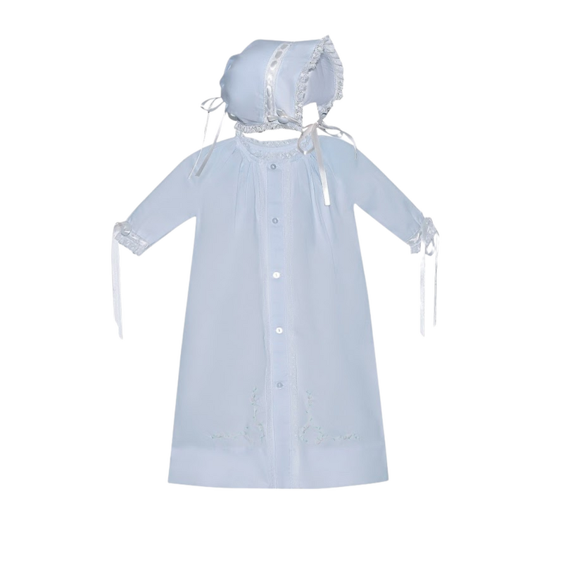 BABY SEN CARTER DAYGOWN-BLUE