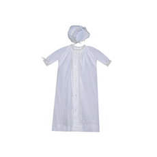 BABY SEN CARTER DAYGOWN-WHITE