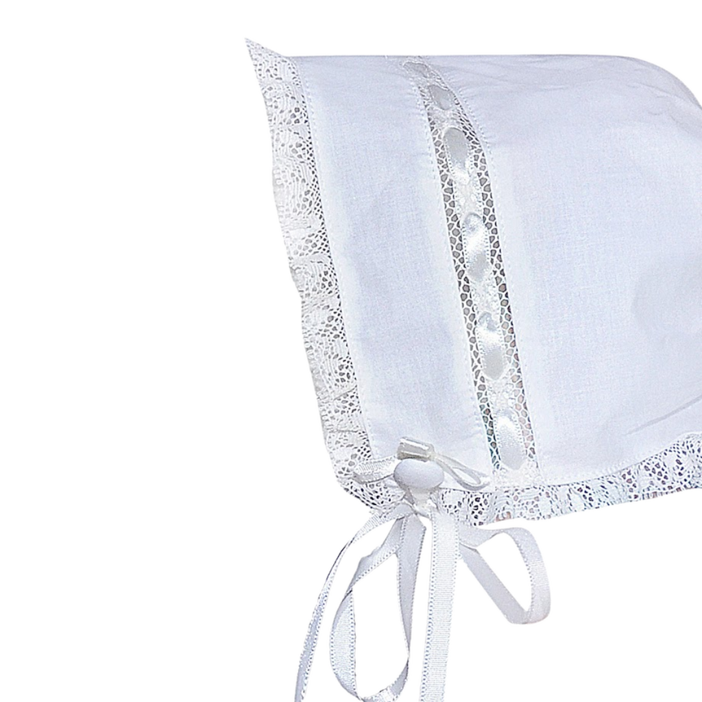 BABY SEN CARTER DAYGOWN-WHITE