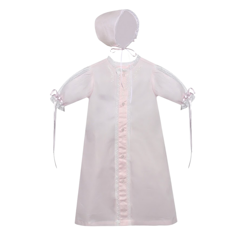 BABY SEN RIDLEY DAYGOWN-SWEET DAYLIGHT PINK