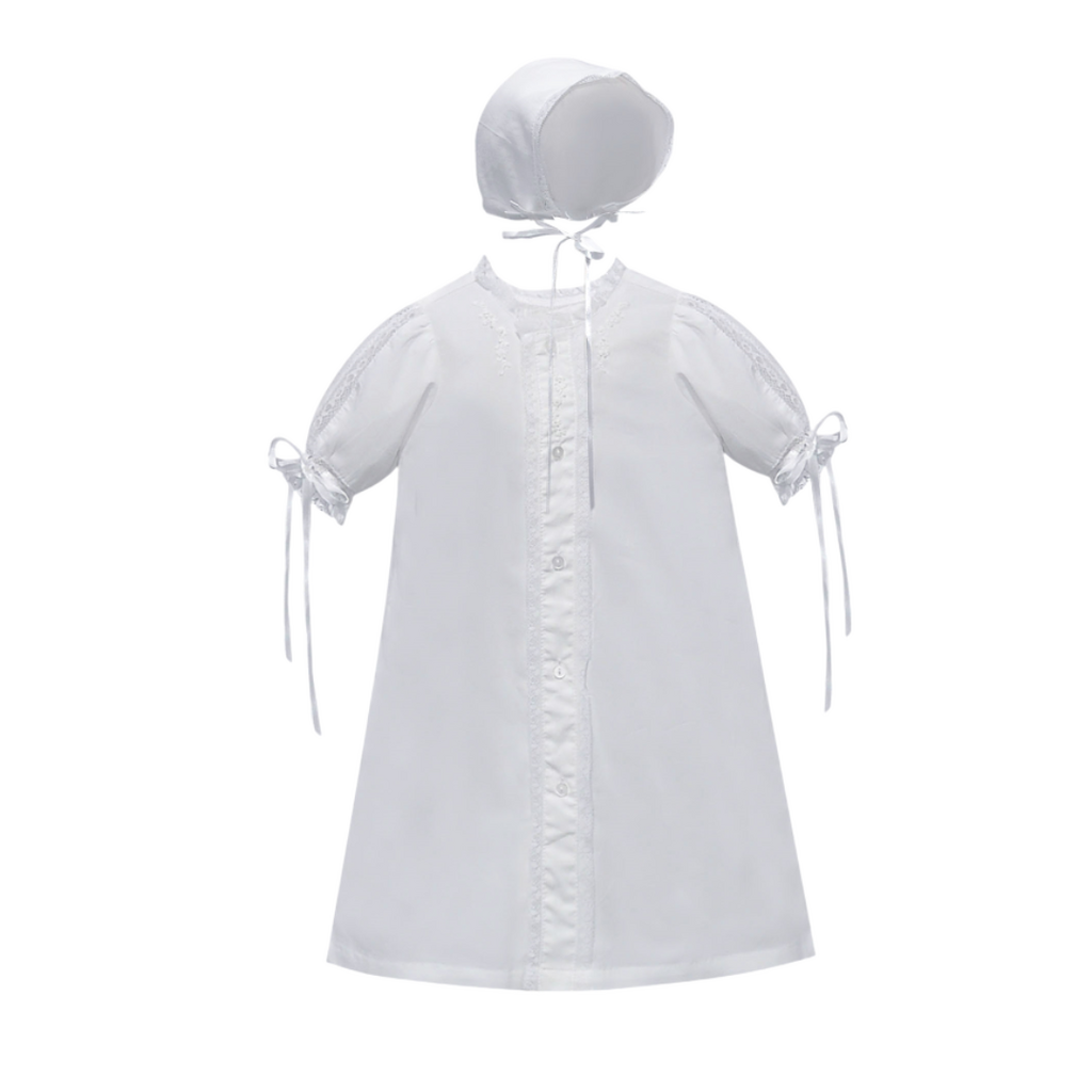 BABY SEN RIDLEY DAYGOWN-SWEET DAYLIGHT WHITE