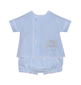 BABY SEN NOAH'S ARK BOY DIAPER SET- BLUE