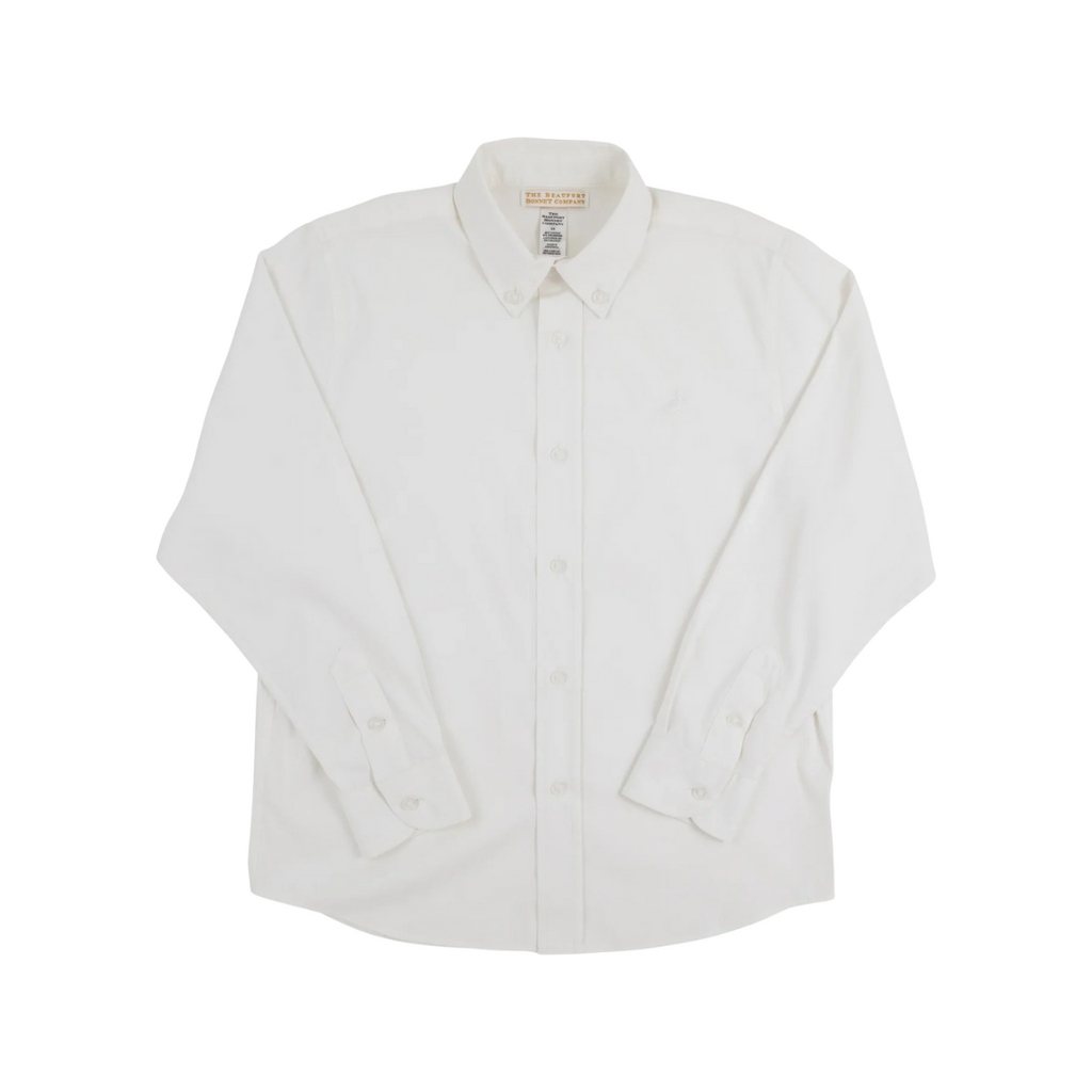 THE BEAUFORT BONNET COMPANY PREPLETICA DEANS LIST DRESS SHIRT Worth Ave White