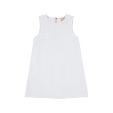 THE BEAUFORT BONNET COMPANY SLEEVELESS BETTS BOW DRESS-EYE Worth Ave White