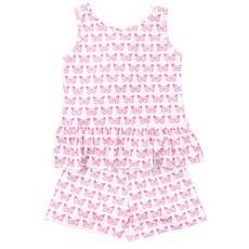 Lila + Hayes POPPY GIRL'S SHORT SET-CARTIE BUTTERFLIES