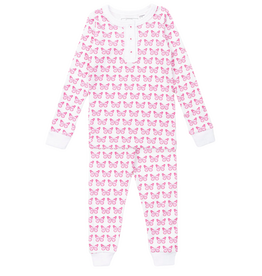 Lila + Hayes ALDEN GIRL'S PAJAMA SET-CARTIE BUTTERFLIES