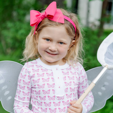 Lila + Hayes ALDEN GIRL'S PAJAMA SET-CARTIE BUTTERFLIES