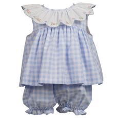 THE PROPER PEONY COLBY CHECK BLOOMER SET