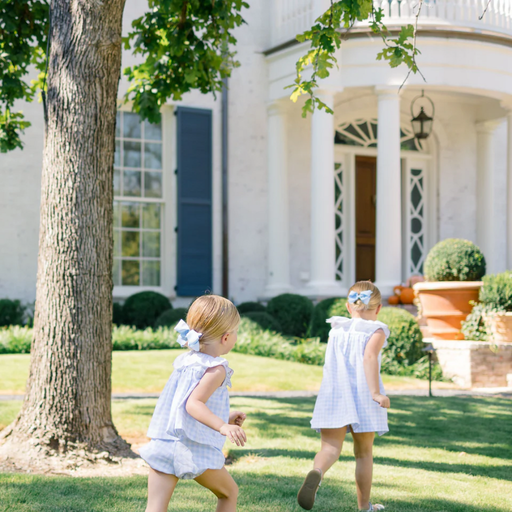 THE PROPER PEONY COLBY CHECK BLOOMER SET