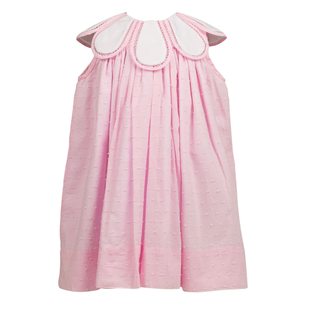 THE PROPER PEONY DOTTED-SWISS TULIP DRESS