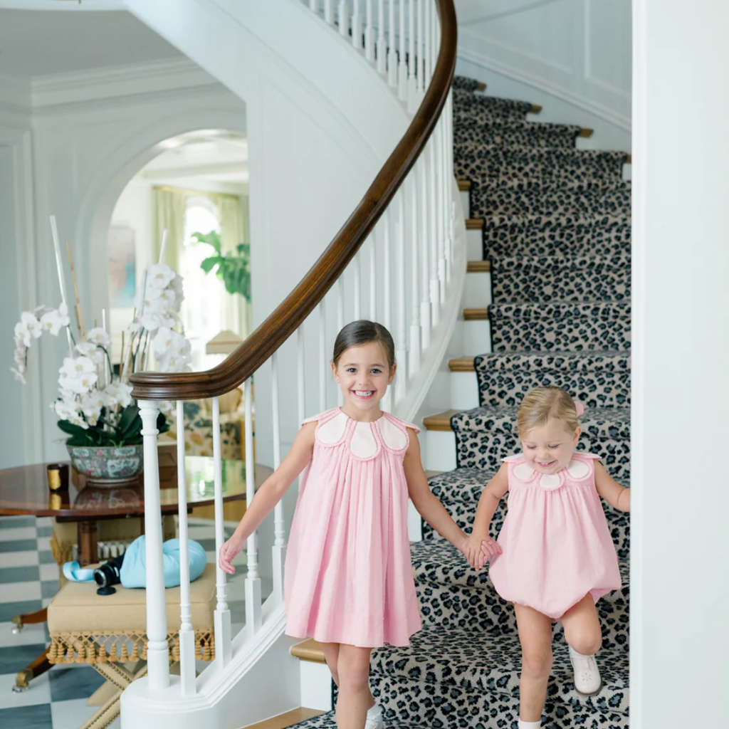 THE PROPER PEONY DOTTED-SWISS TULIP DRESS