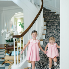 THE PROPER PEONY DOTTED-SWISS TULIP DRESS