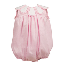 THE PROPER PEONY DOTTED-SWISS TULIP GIRL BUBBLE