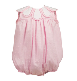 THE PROPER PEONY DOTTED-SWISS TULIP GIRL BUBBLE