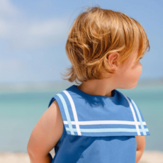 THE BEAUFORT BONNET COMPANY TOWNES TOP SAIL BUB Wood Boat Blue