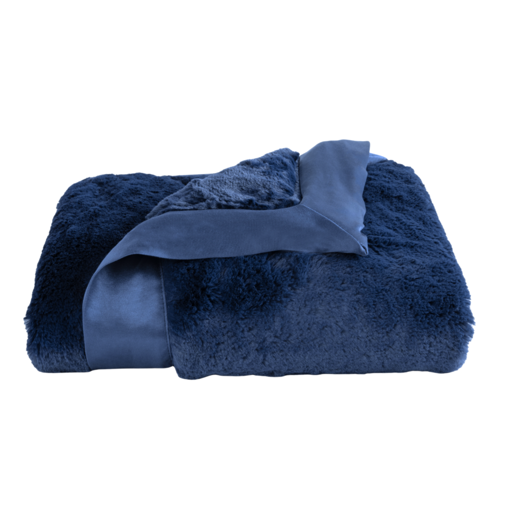 LITTLE GIRAFFE LUXE BABY BLANKET-DENIM