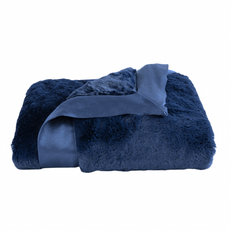 LITTLE GIRAFFE LUXE BABY BLANKET-DENIM