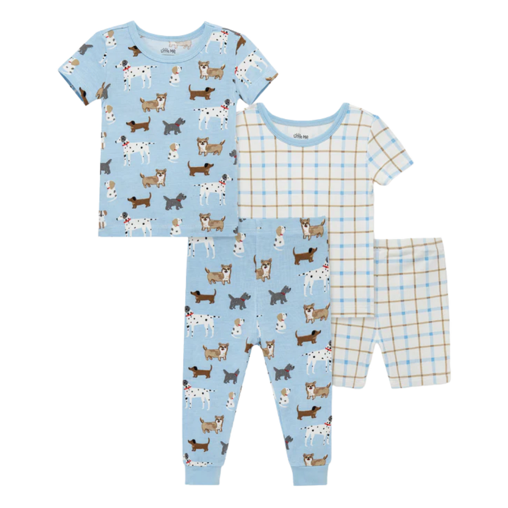 Little Me BOY'S PUPPY 4 PC PAJAMA SET