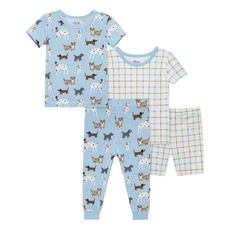 Little Me BOY'S PUPPY 4 PC PAJAMA SET