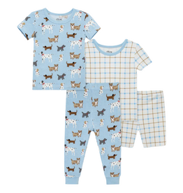 Little Me BOY'S PUPPY 4 PC PAJAMA SET
