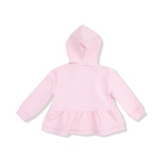 ANGEL DEAR French Terry Sport - Varsity - Pink - Zip Peplum Hoodie