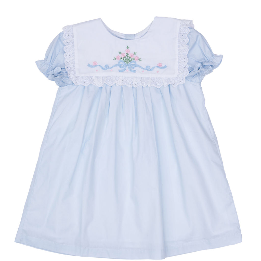 The Oaks Apparel Aubrey Porcelain Blue Bloomer Set