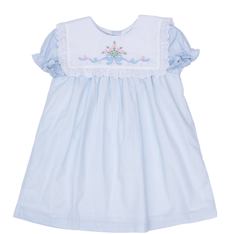 The Oaks Apparel Aubrey Porcelain Blue Bloomer Set