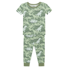 Little Me BOY'S DINO 4PC PAJAMA SET