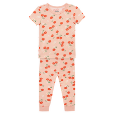 Little Me GIRL'S 4PC CHERRY PAJAMA SET