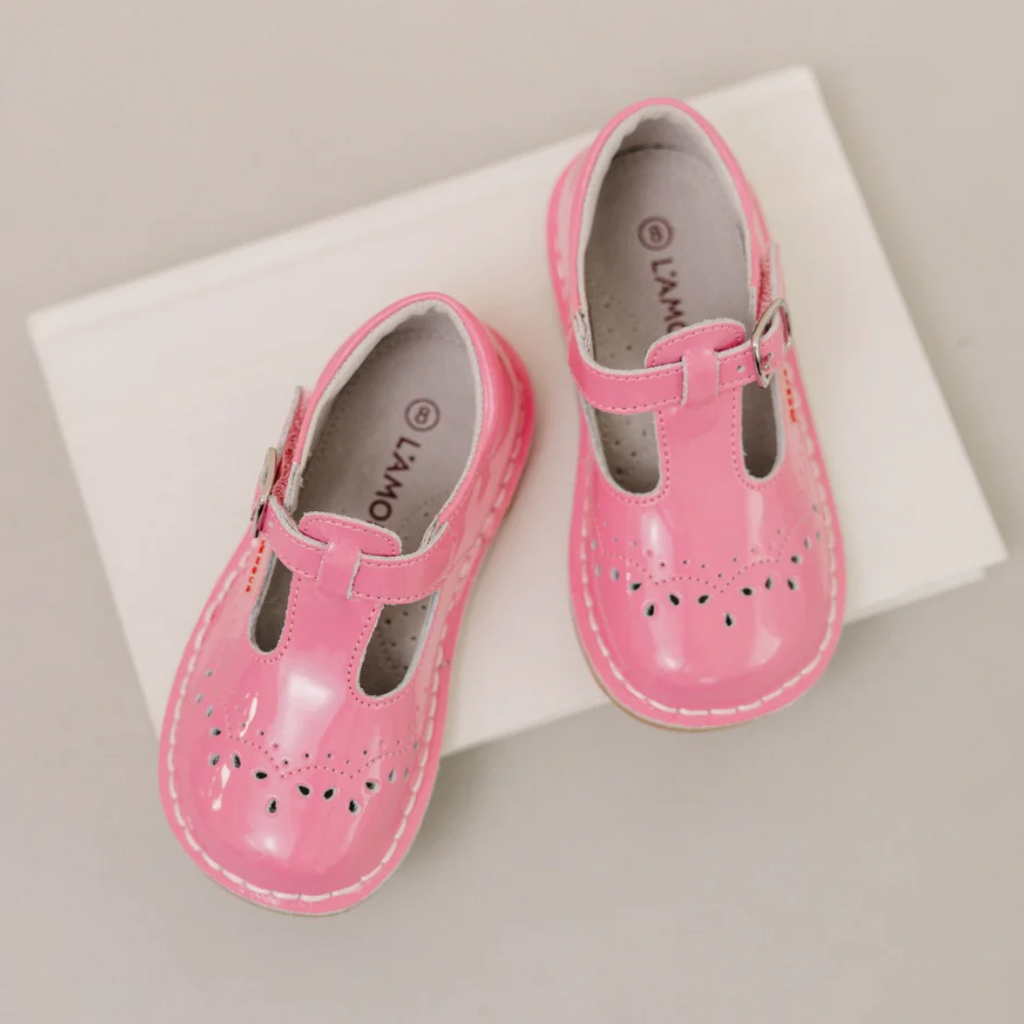 LAMOUR RUTHIE STICHED MJ-PATENT MALIBU PINK