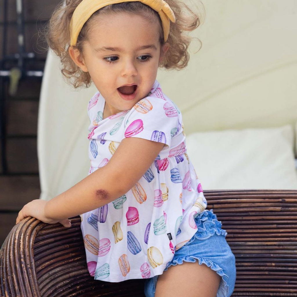 LEV BABY MADELEINE PEPLUM BUMMIE SET