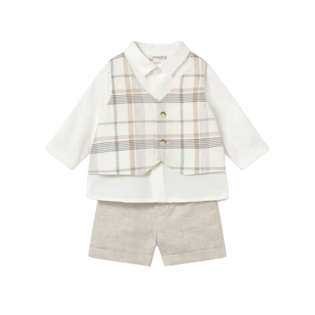DRESSY SHIRT/VEST WITH SHORTS