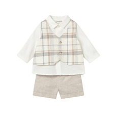 DRESSY SHIRT/VEST WITH SHORTS