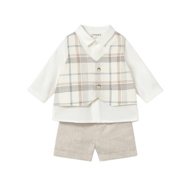 DRESSY SHIRT/VEST WITH SHORTS