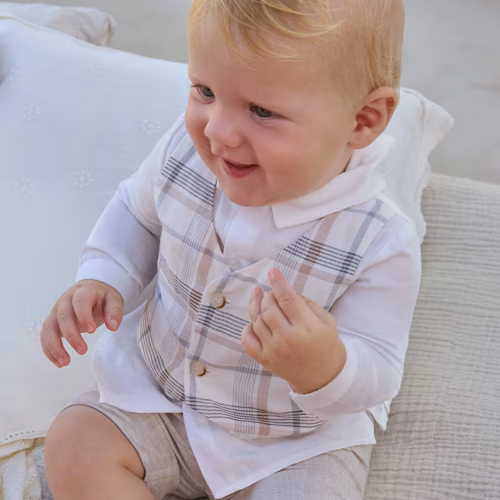 DRESSY SHIRT/VEST WITH SHORTS