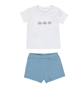 BOY'S ELEPHANT TOP W/BLUE SHORT